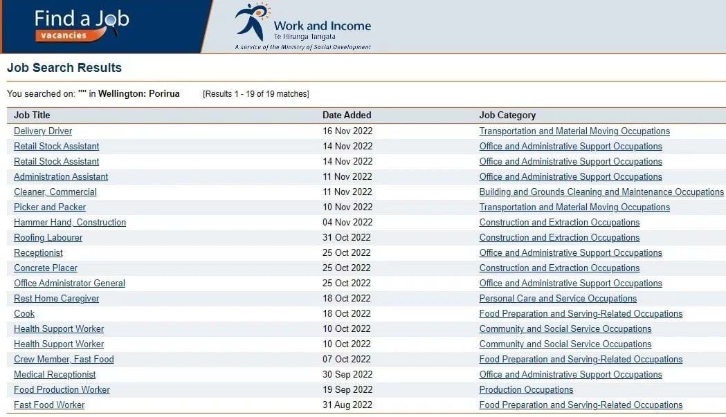 图片来源:Work & Income官网