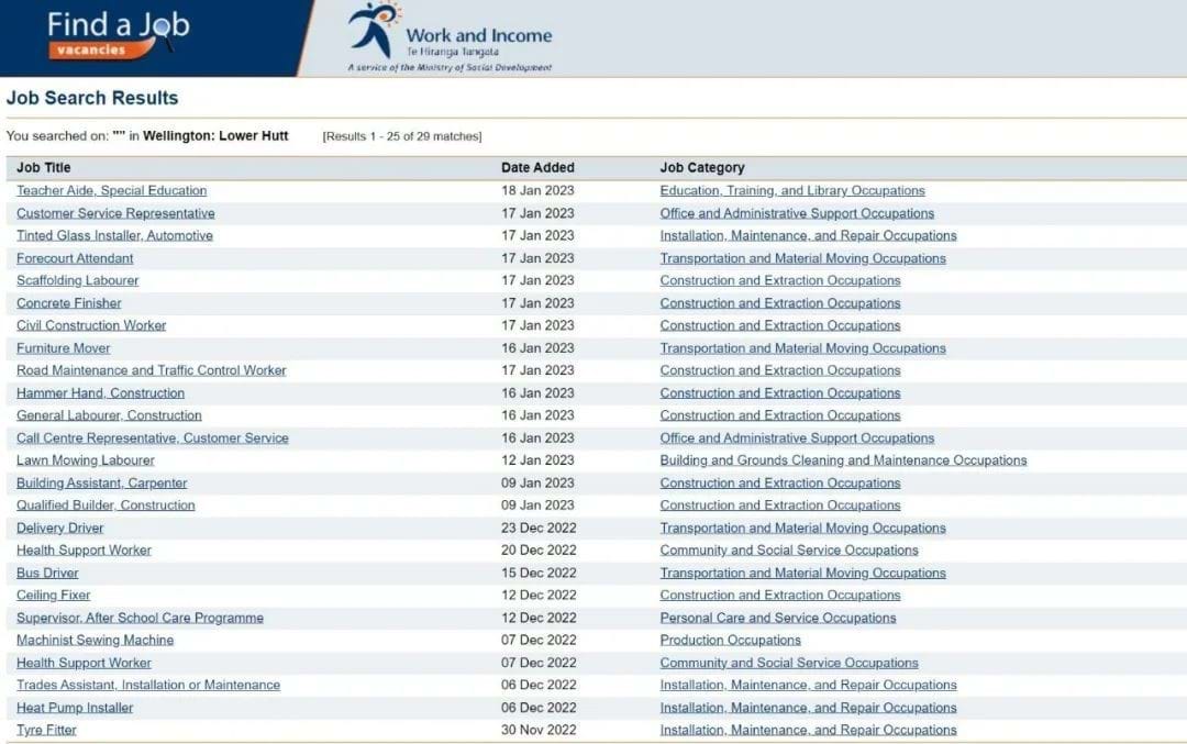 图片来源:Work & Income官网
